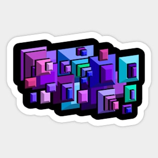 Box Composition 1 Sticker